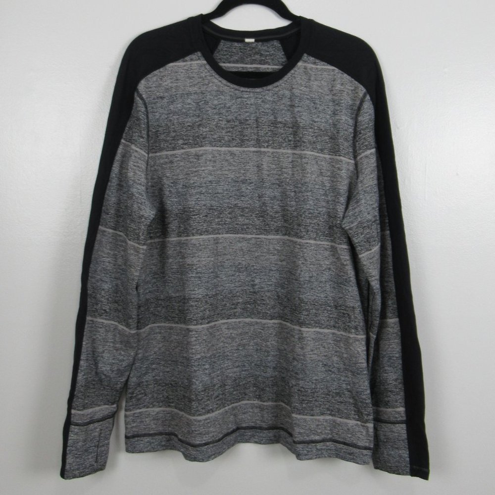 Lululemon Men's Gradient Striped Long Sleeve Top
